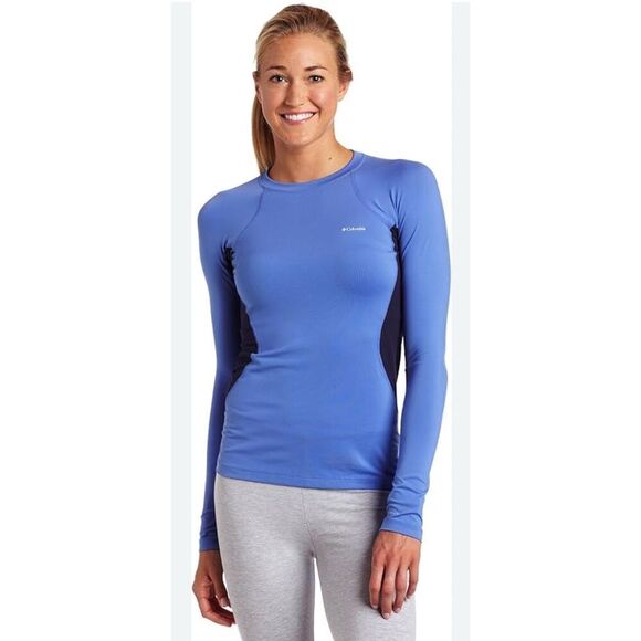Columbia Women’s Omni-Heat™ Blue Midweight Baselayer Crew small - Picture 1 of 8